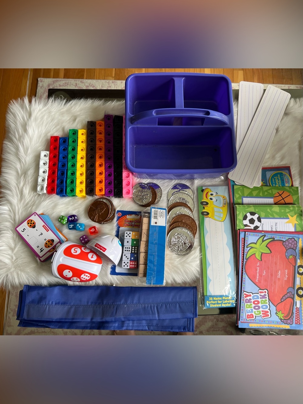 Teacher Math bundle Manipulatives with caddy